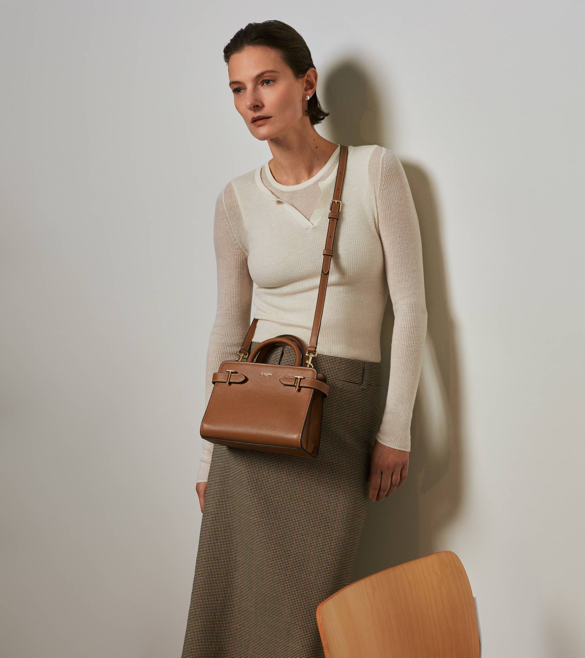 Petit sac à main Emilie en cuir grainé