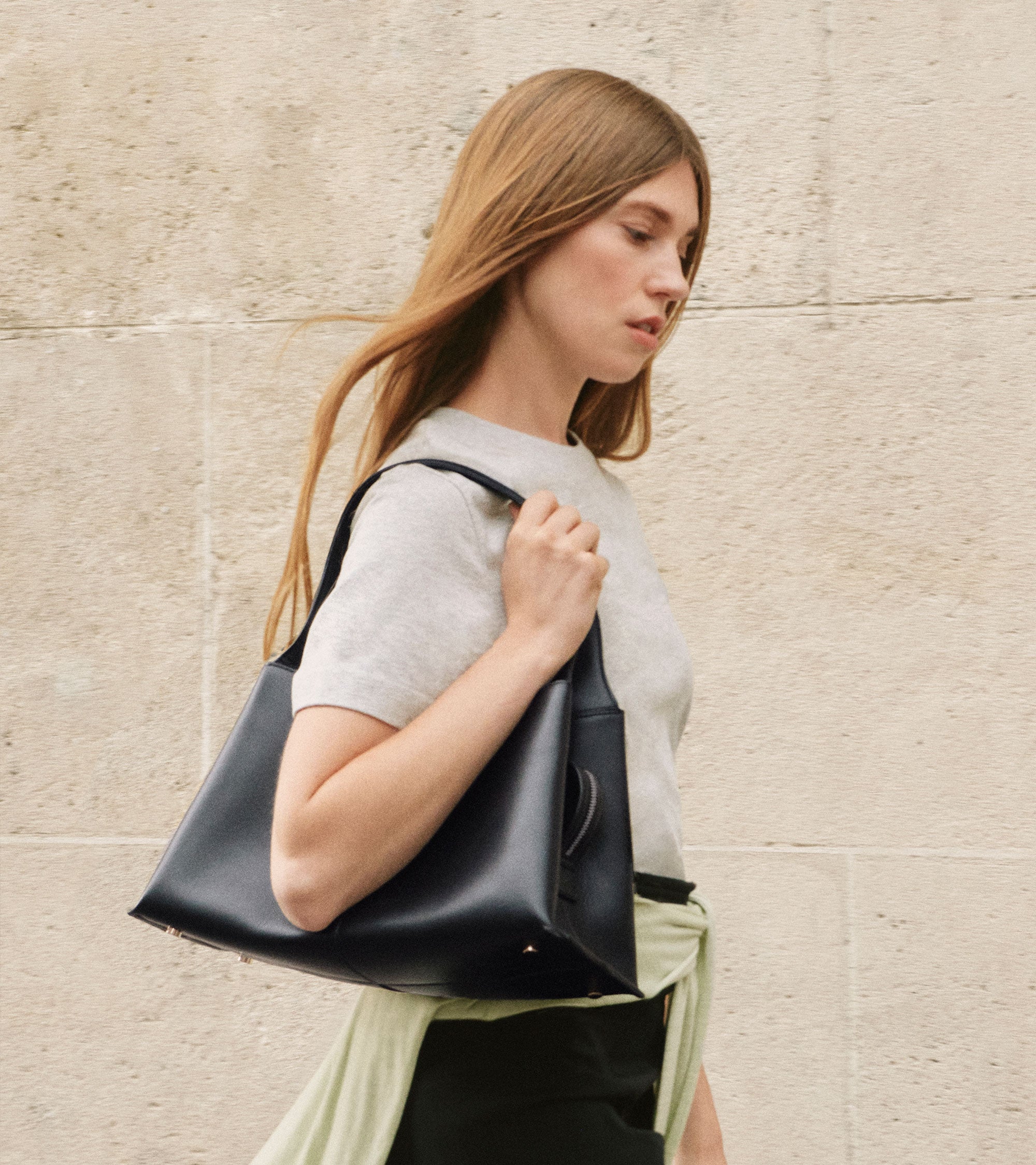 Bolso pequeño Félicie de cuero liso