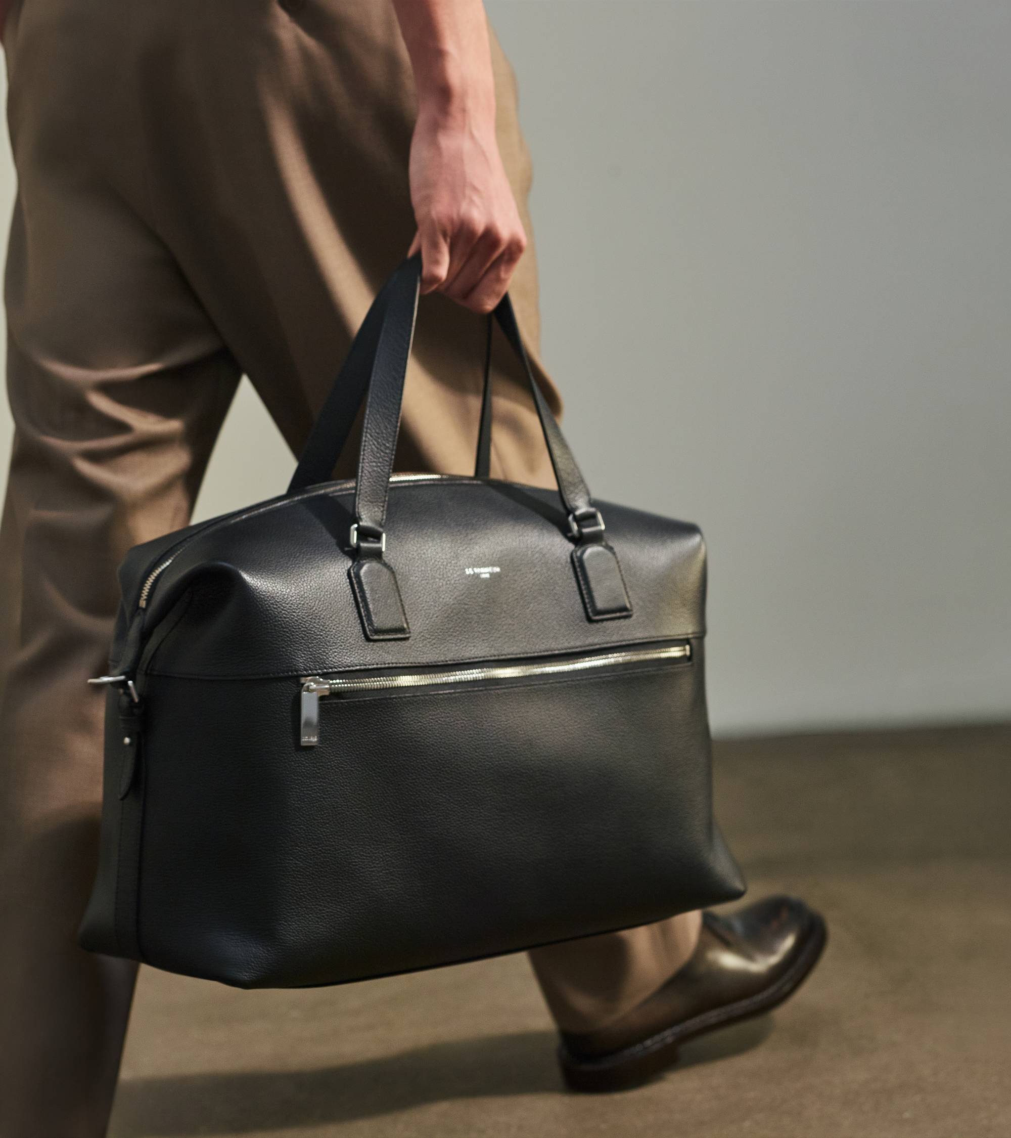 Bolsa de viaje 24 horas Emile de cuero granulado