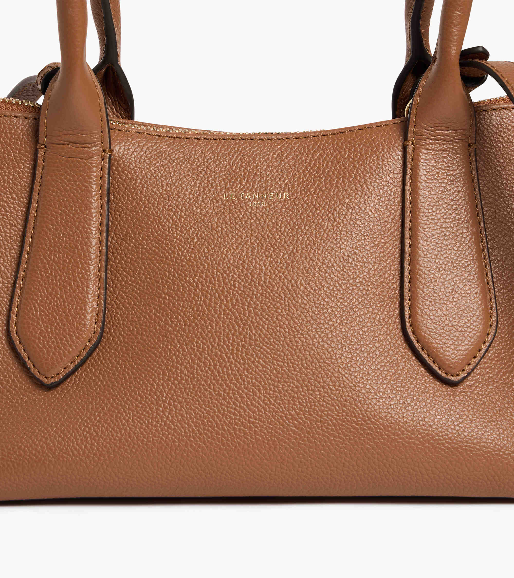 Bolso bowling Apolline de piel granulada