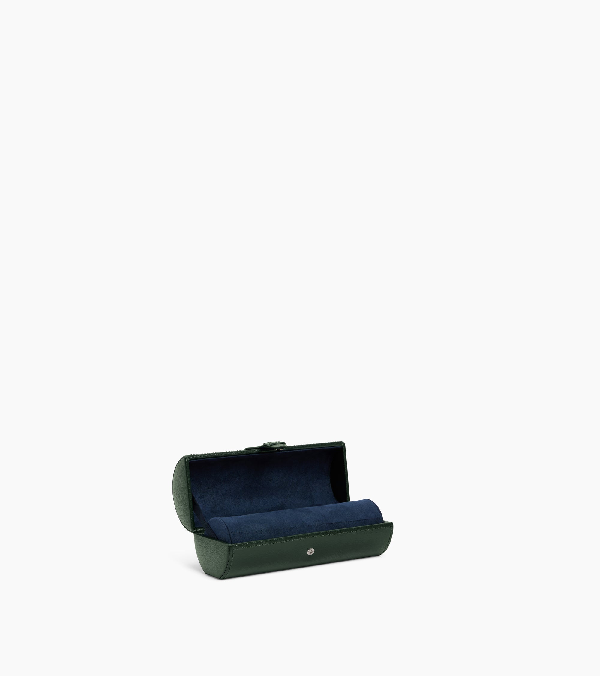 Estuche de piel granulada para 3 relojes