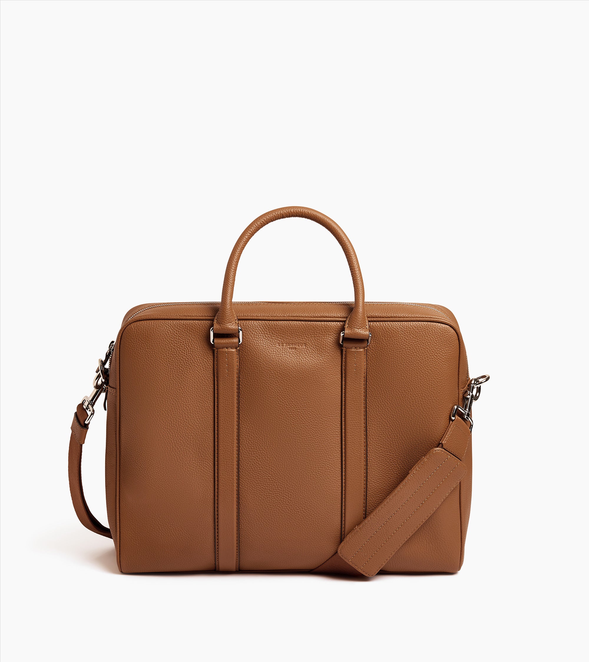 Porte documents 17" Charles en cuir grainé petit modèle