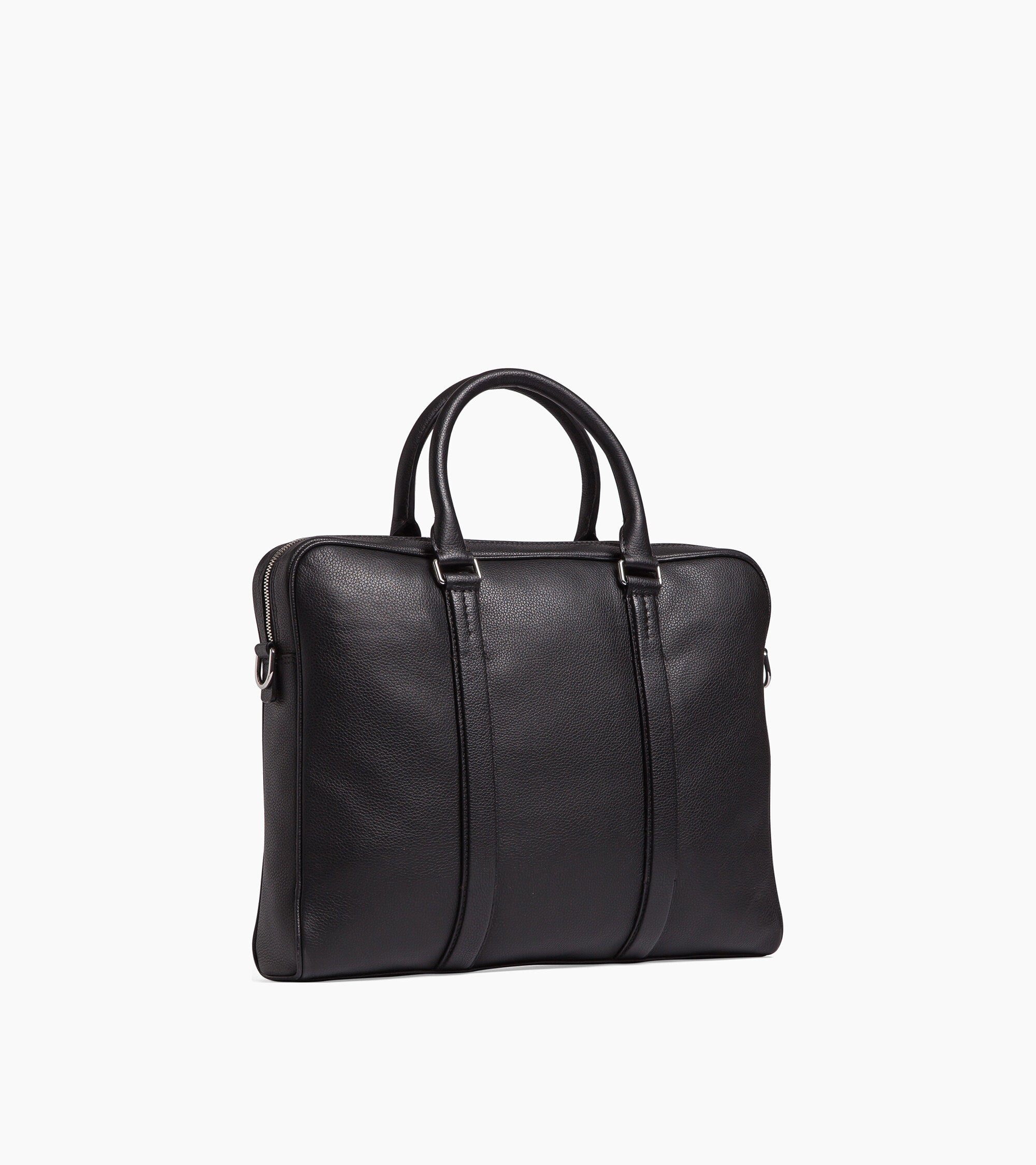 Porte documents 17" Charles en cuir grainé petit modèle