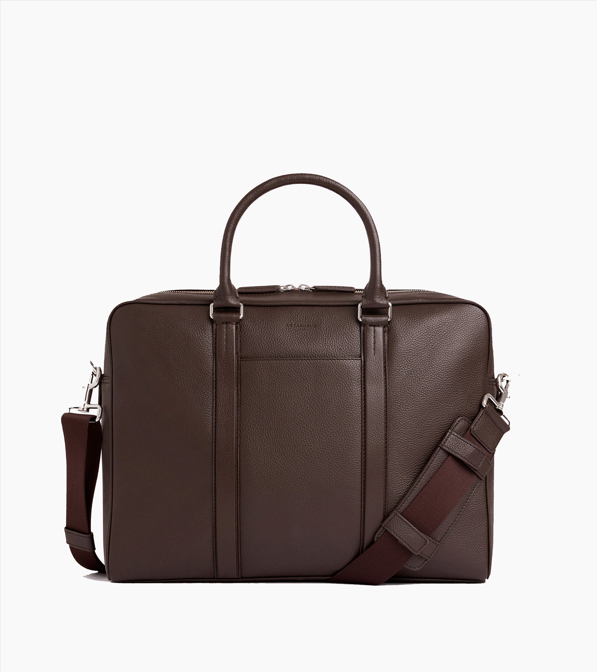 Porte documents 17" Charles en cuir grainé grand modèle