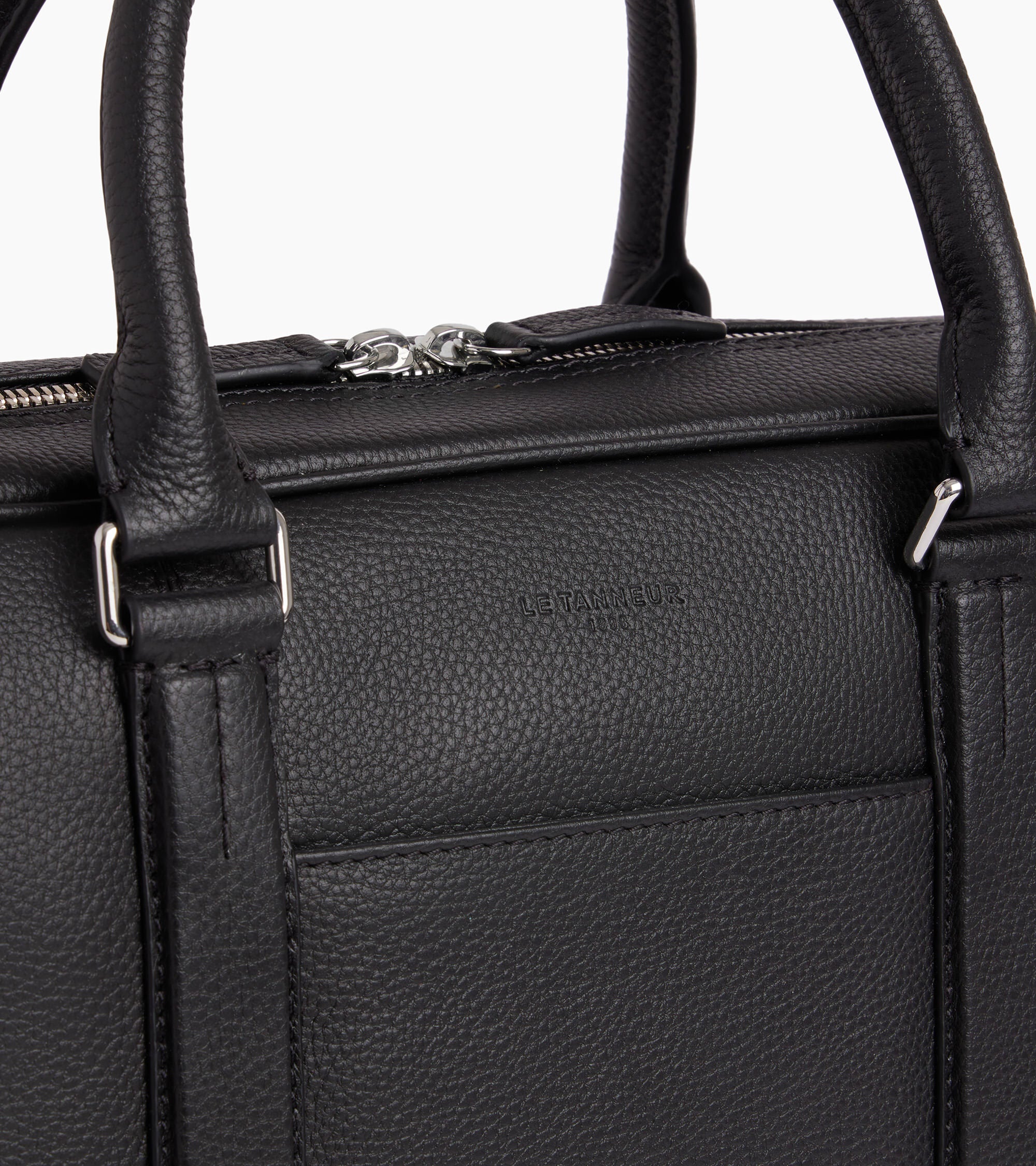 Porte documents 17" Charles en cuir grainé grand modèle