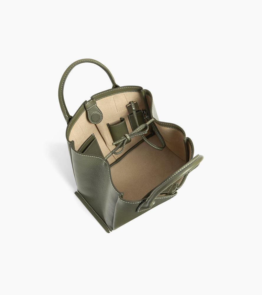 Kleine Elena Handtasche aus genarbtem Leder