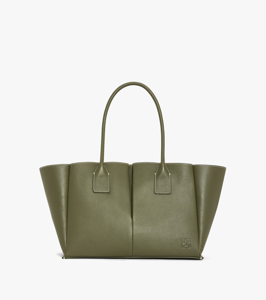 Großer Shopper Elena aus genarbtem Leder