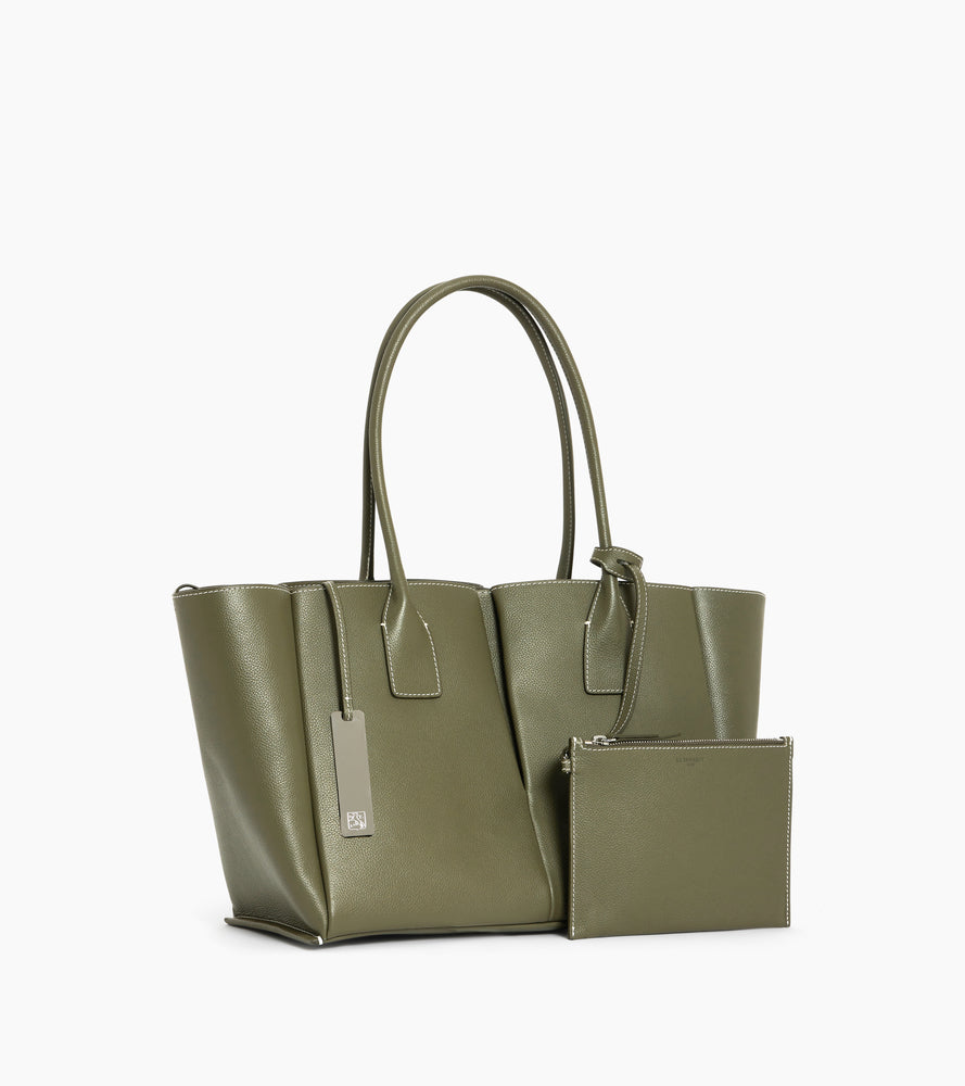 Großer Shopper Elena aus genarbtem Leder