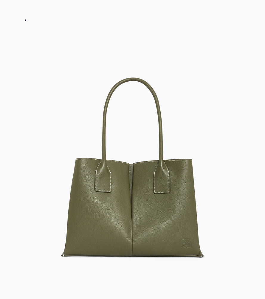 Großer Shopper Elena aus genarbtem Leder