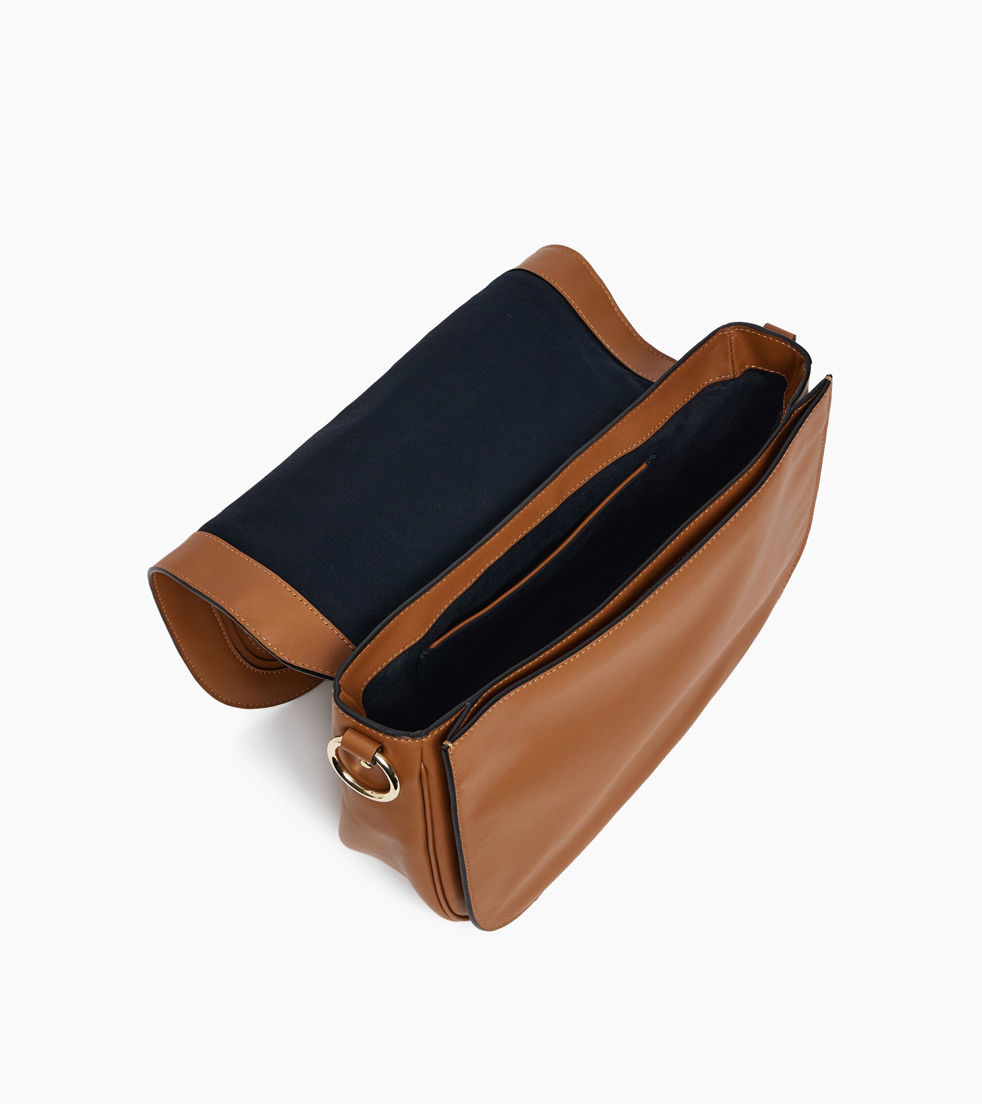 Grand sac bandoulière Héloïse en cuir lisse