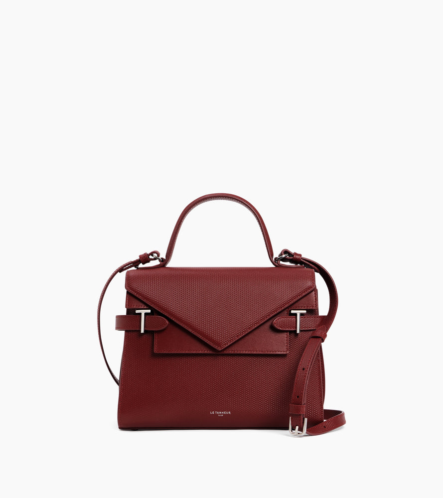 Mittelgroße Handtasche Emilie aus T-Signaturleder mit Doppelklappe