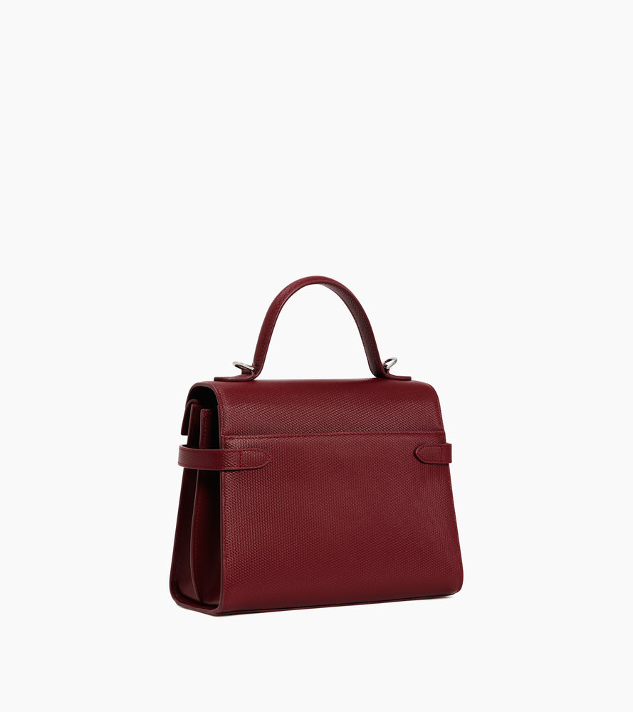 Mittelgroße Handtasche Emilie aus T-Signaturleder mit Doppelklappe