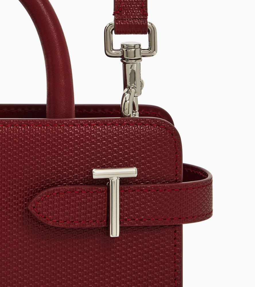 Kleine Handtasche Emilie aus T-Signaturleder mit Trageriemen