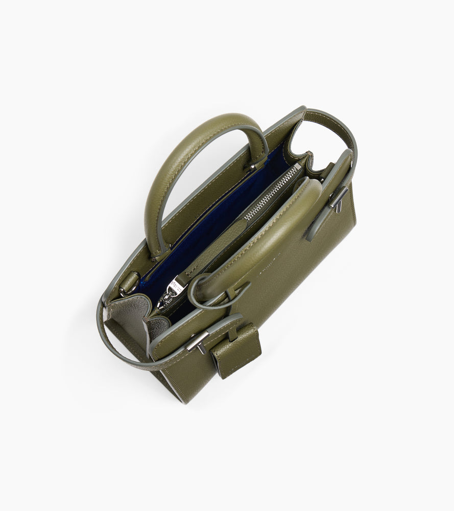 Kleine Handtasche Emilie aus genarbtem Leder mit Trageriemen