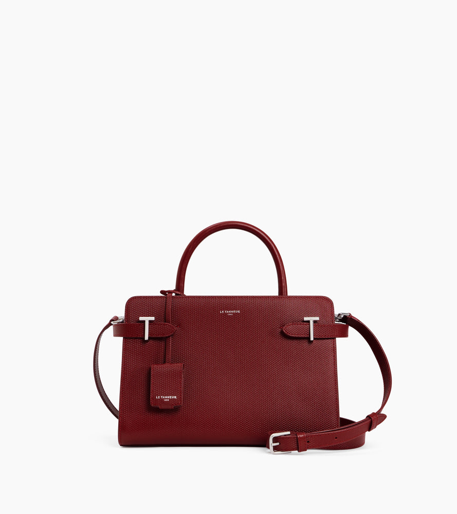 Mittelgroße Handtasche Emilie aus T-Signaturleder