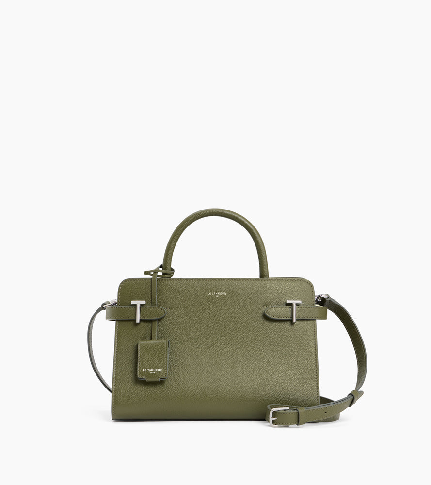 Mittelgroße Handtasche Emilie aus genarbtem Leder
