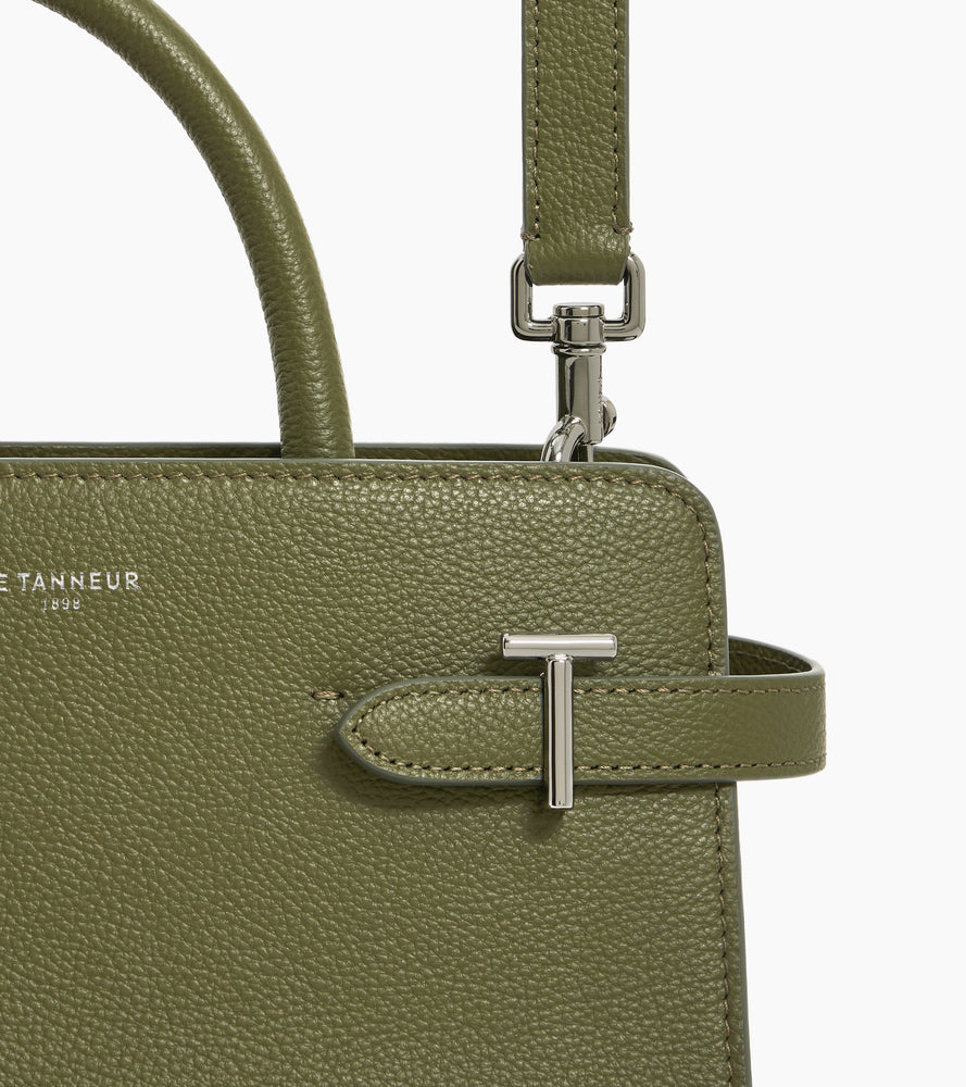 Mittelgroße Handtasche Emilie aus genarbtem Leder