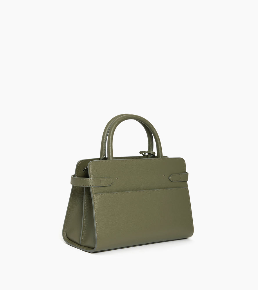 Mittelgroße Handtasche Emilie aus genarbtem Leder