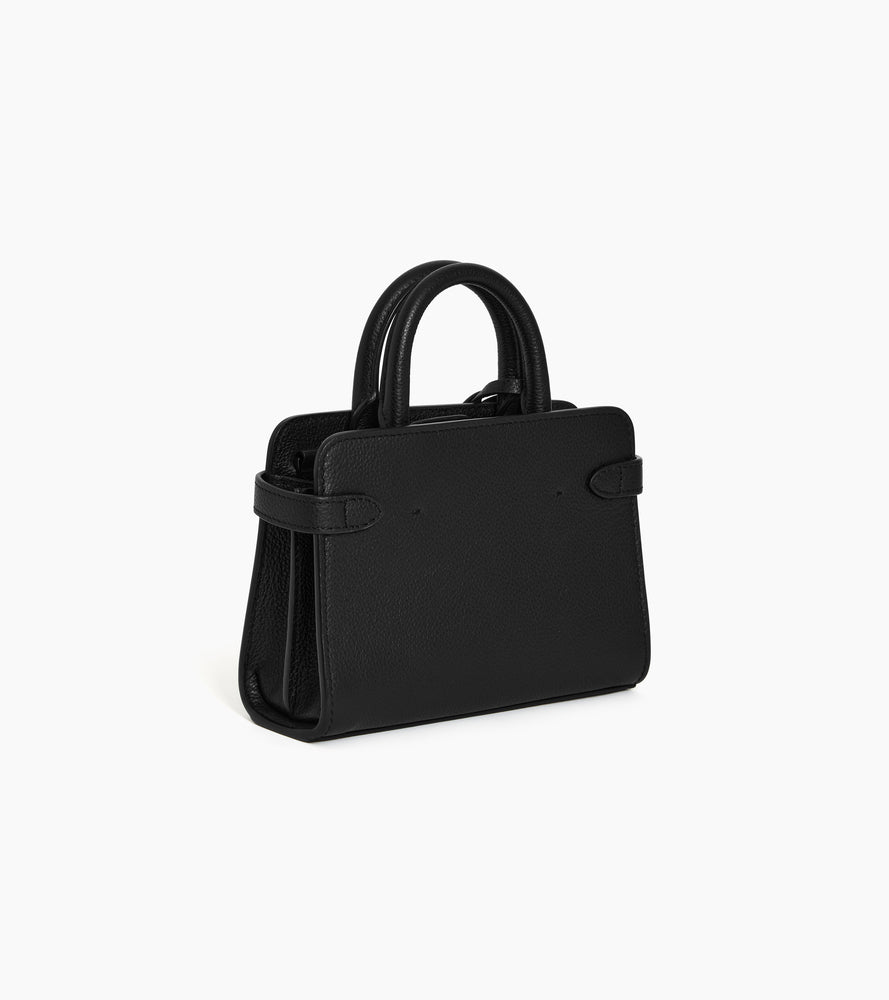 Mini-Handtasche Emilie aus Glattleder in Metallic-Look