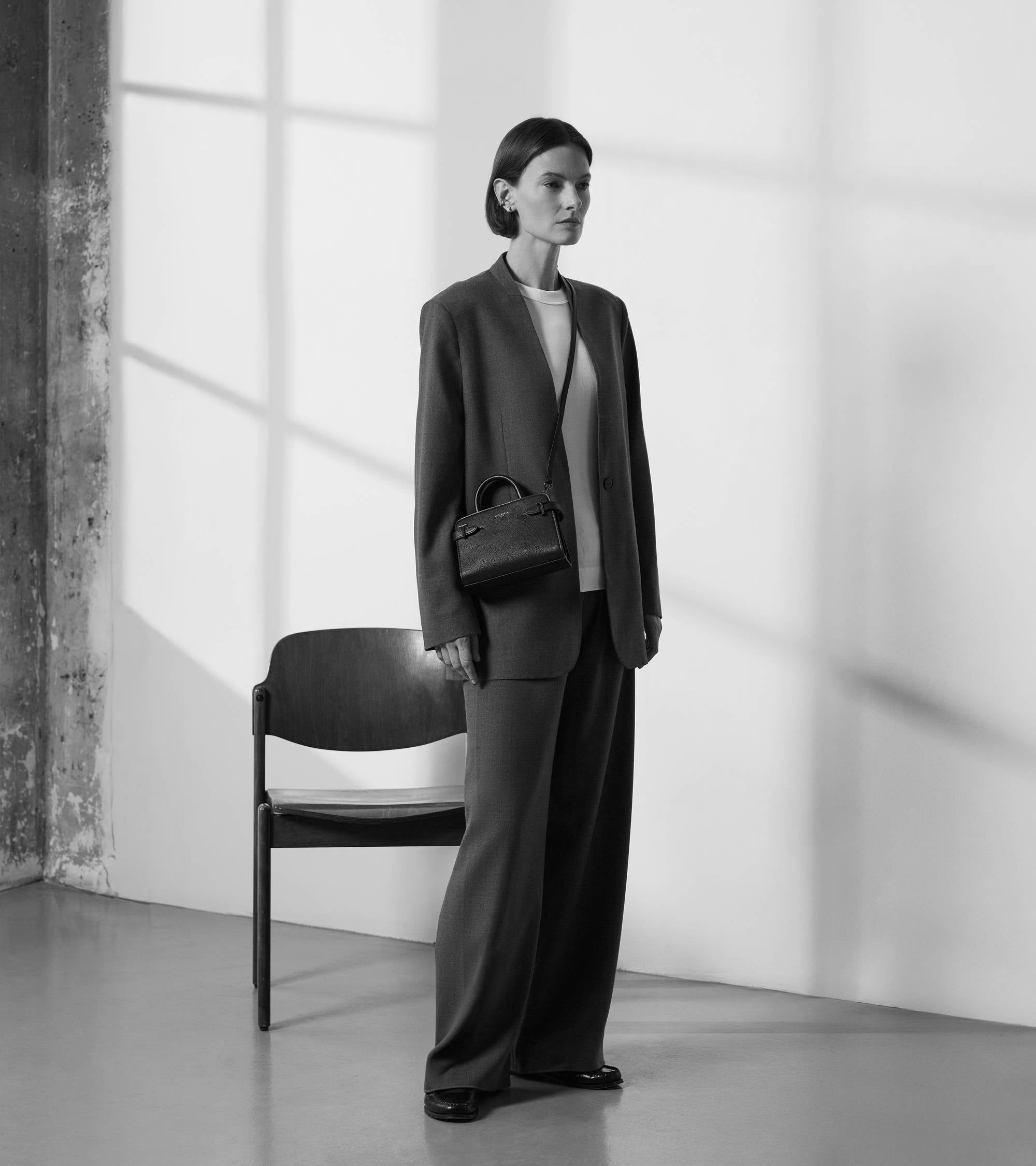 Mini sac à main Emilie en cuir grainé