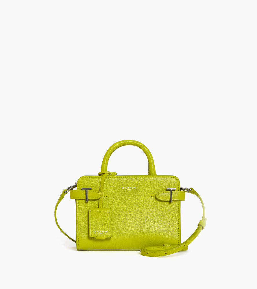 Mini-Handtasche Emilie aus Glattleder in Metallic-Look