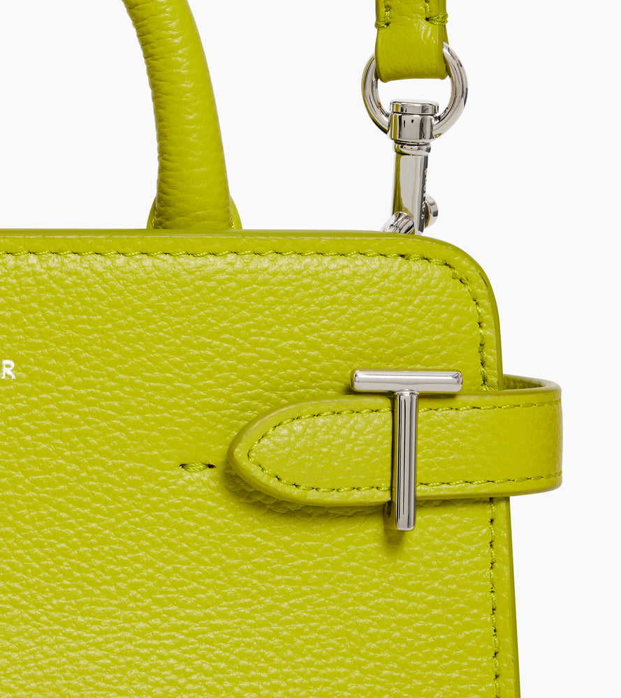 Mini-Handtasche Emilie aus Glattleder in Metallic-Look
