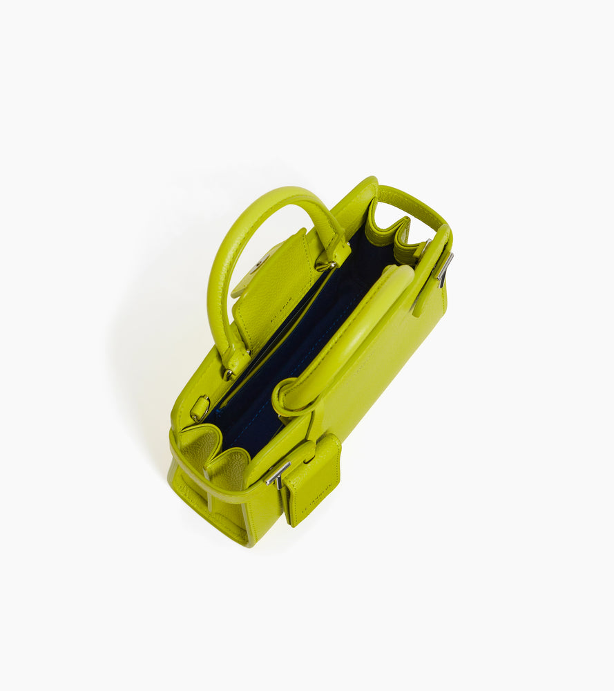 Mini-Handtasche Emilie aus Glattleder in Metallic-Look