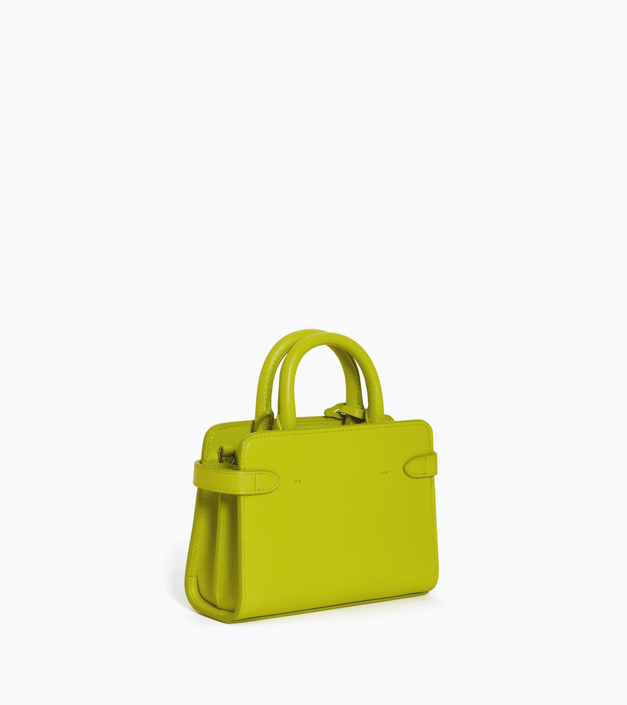 Minibolso con solapa Emilie de piel texturizada