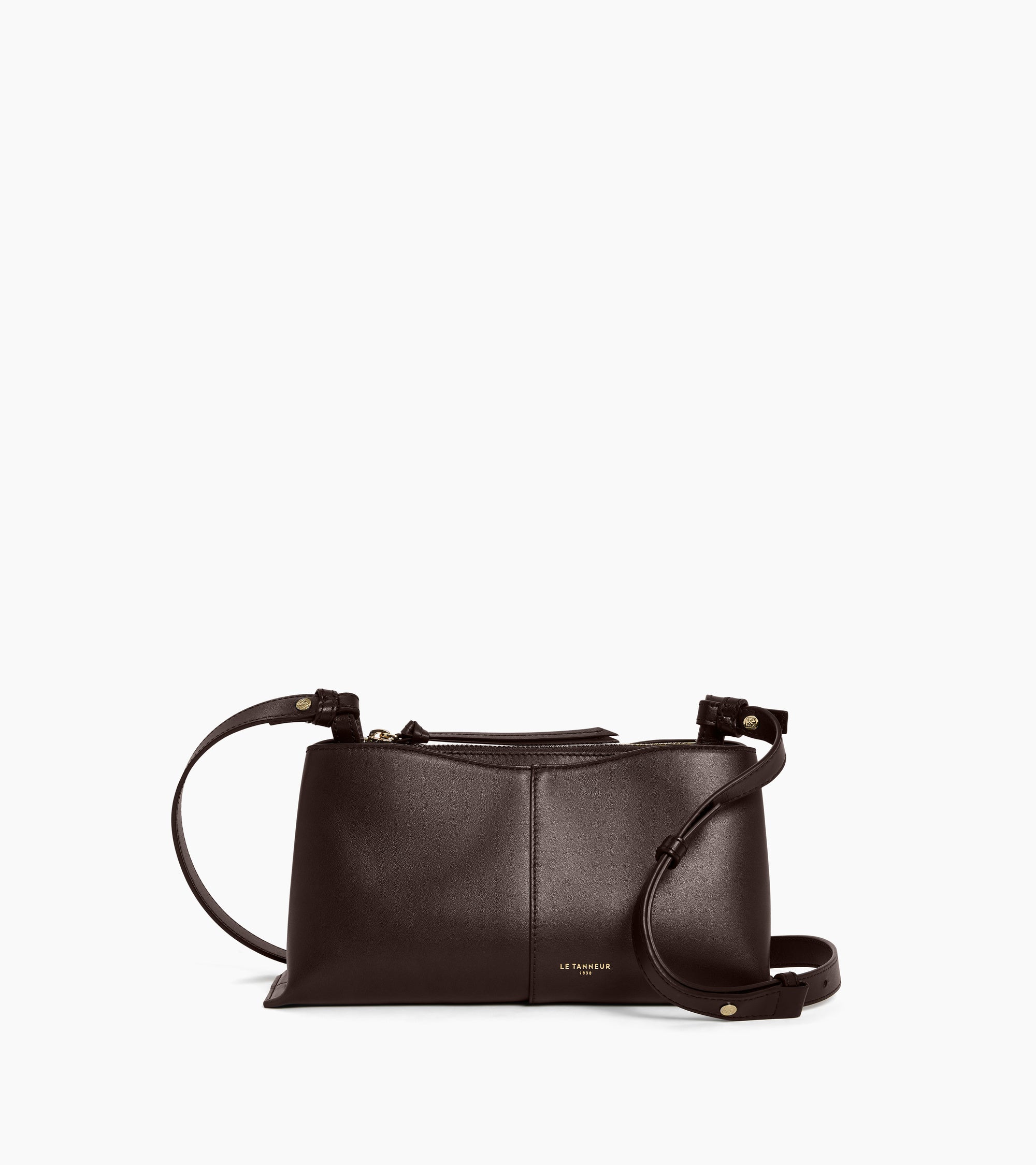Bolso bandolera pequeño Félicie de cuero liso
