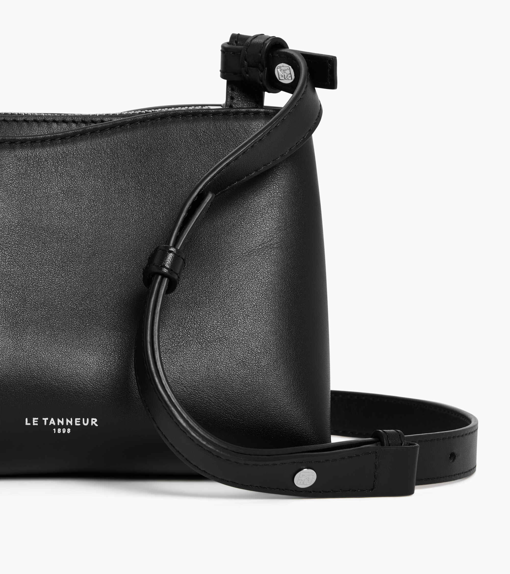 Bolso bandolera pequeño Félicie de cuero liso