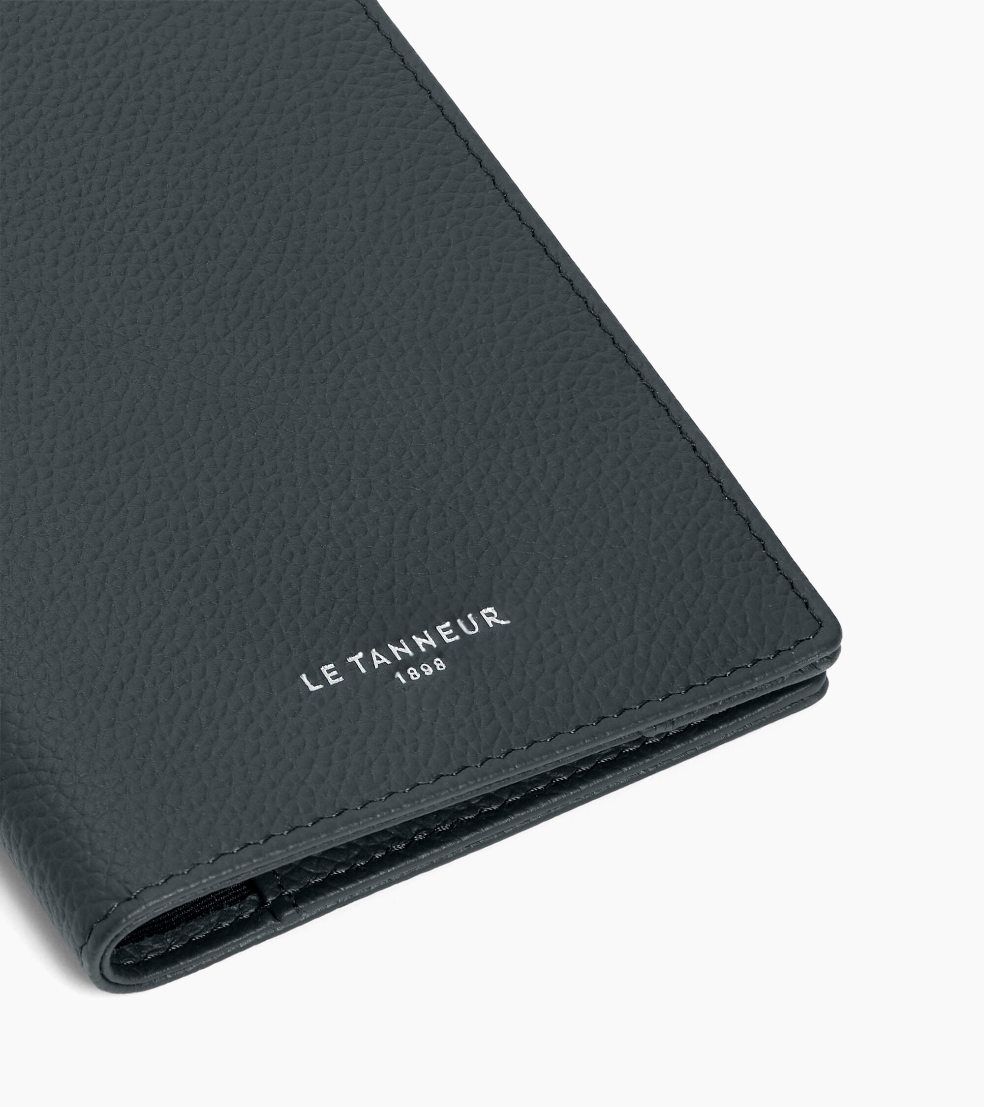 Funda de pasaporte de cuero granulado