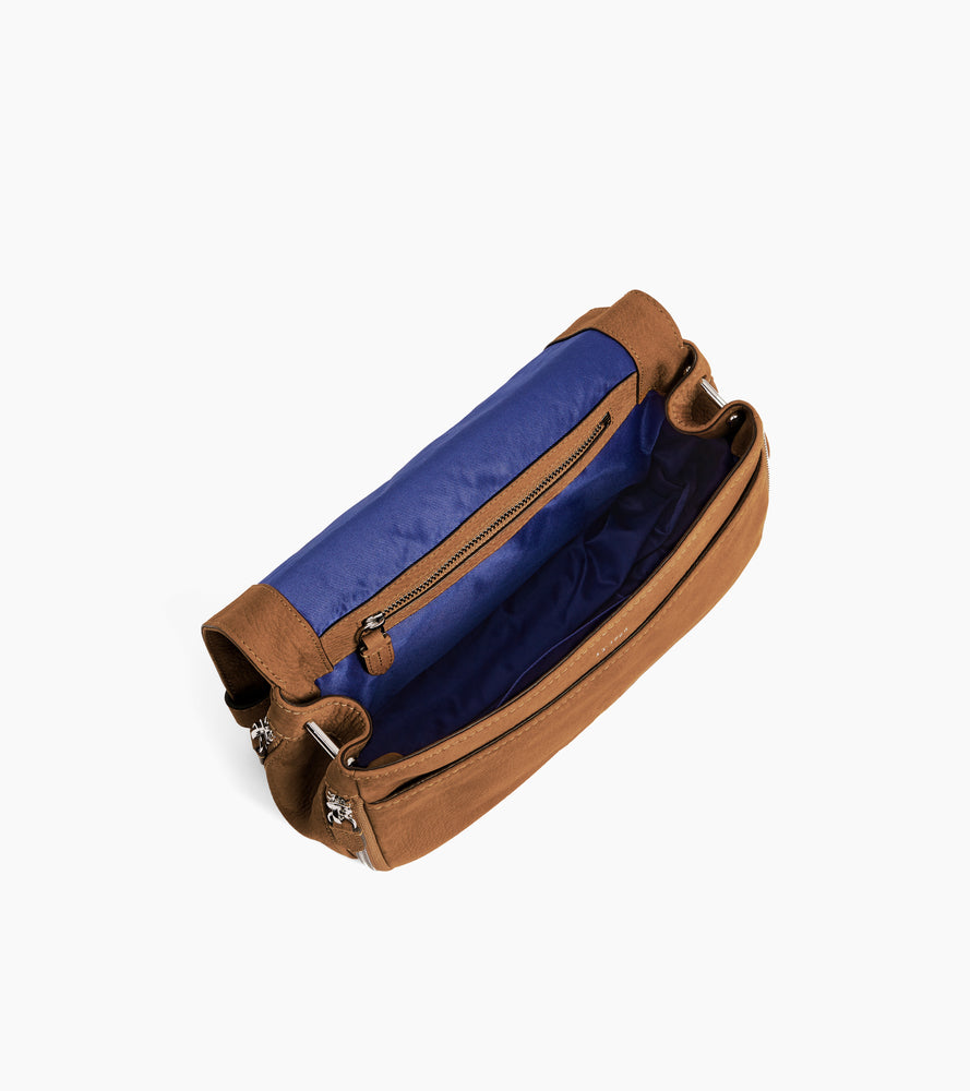 Bolso bandolera pequeño Simone de piel nobuck texturizada
