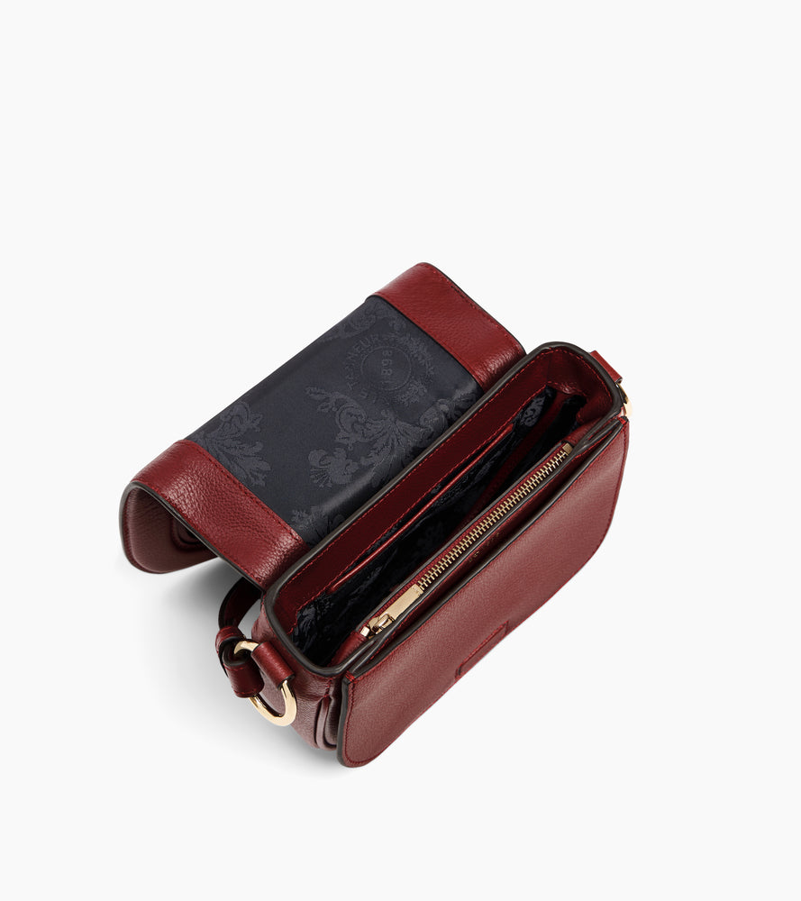 Bolso bandolera pequeño Ella de cuero granulado