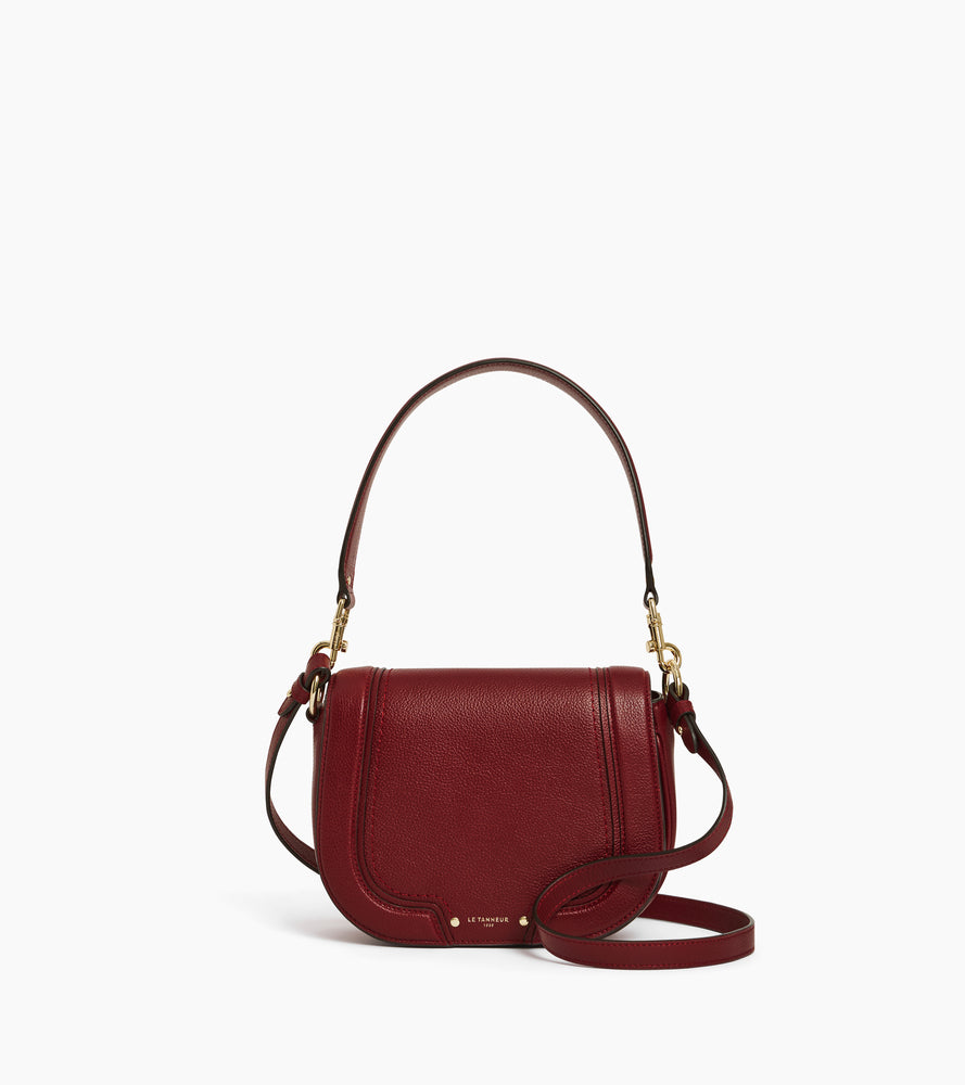 Bolso bandolera mediano modelo Ella de cuero granulado