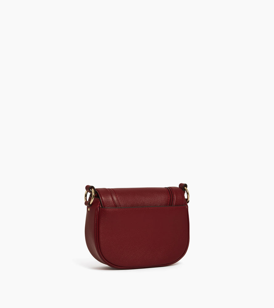 Bolso bandolera mediano modelo Ella de cuero granulado