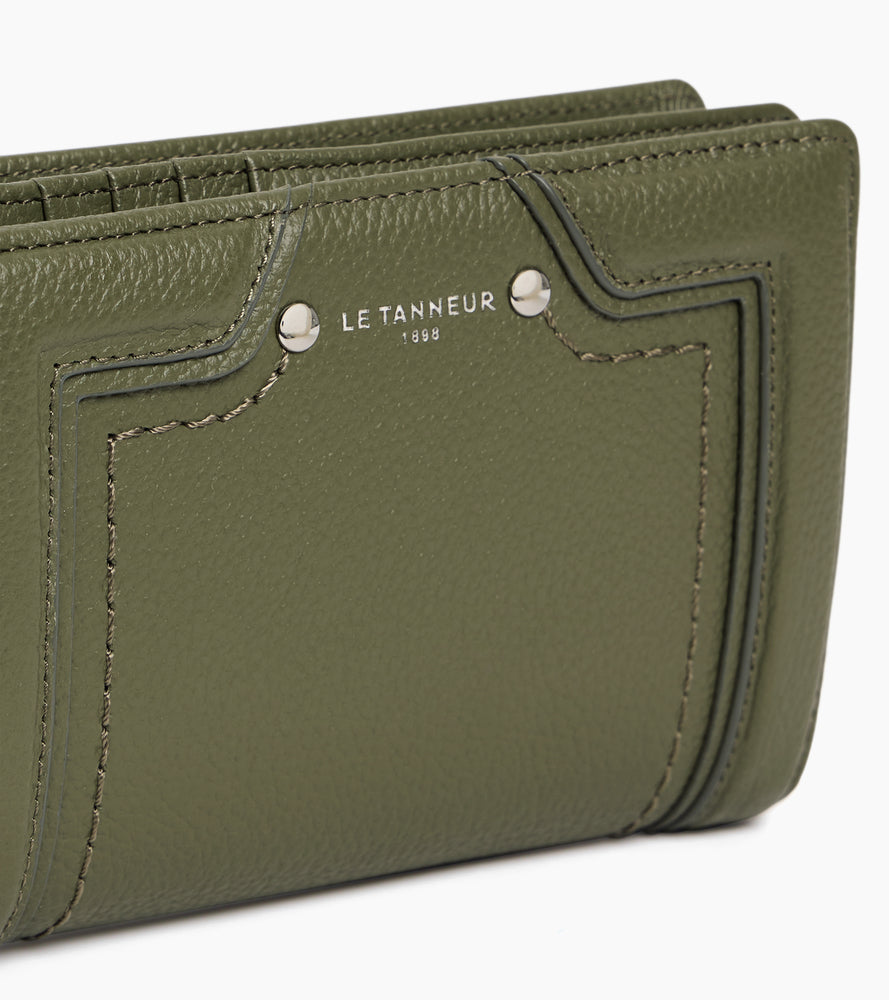 Cartera mediana modelo Ella de cuero granulado