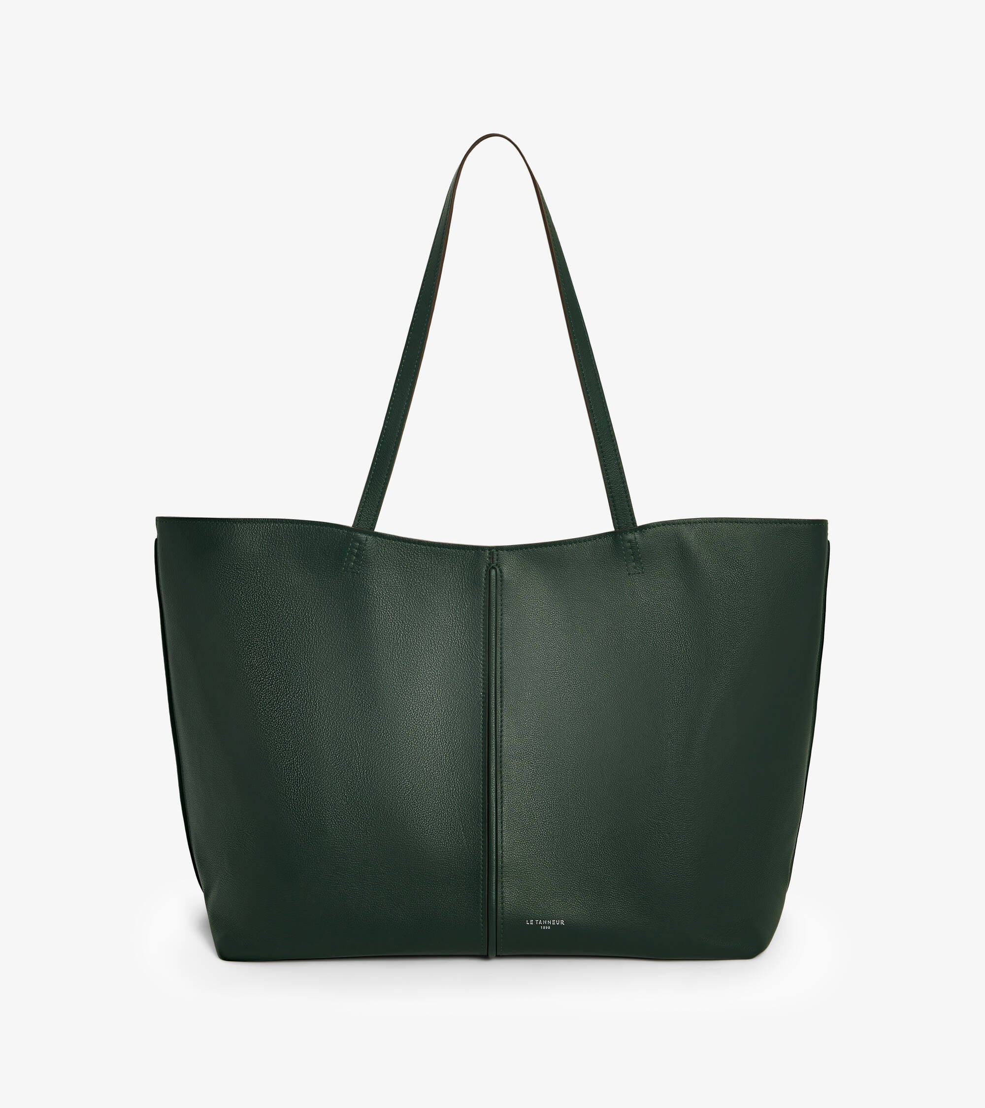 Bolso cabás grande Hortense de piel granulada de doble cara