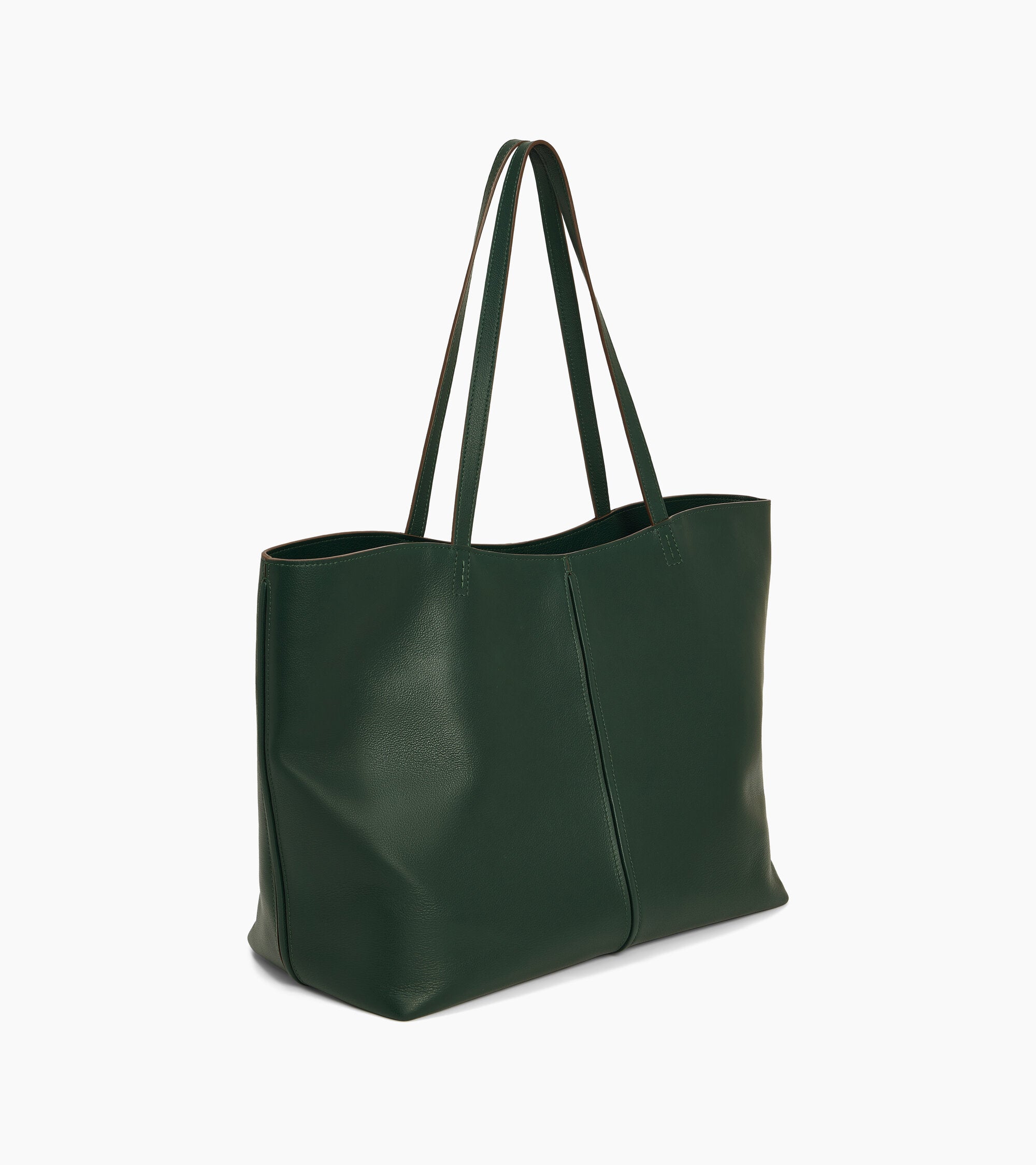 Bolso cabás grande Hortense de piel granulada de doble cara