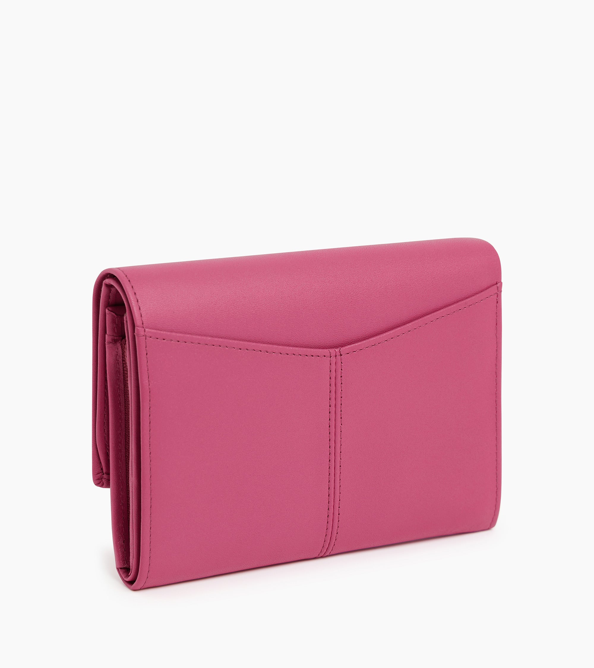 Portefeuille moyen modèle Charlotte en cuir lisse
