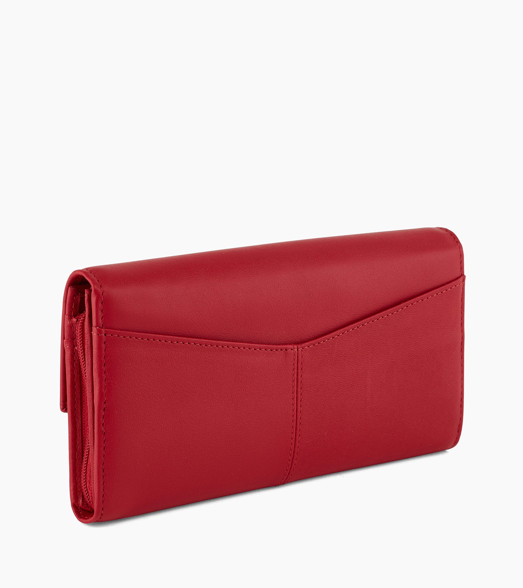 Grand portefeuille Charlotte en cuir lisse