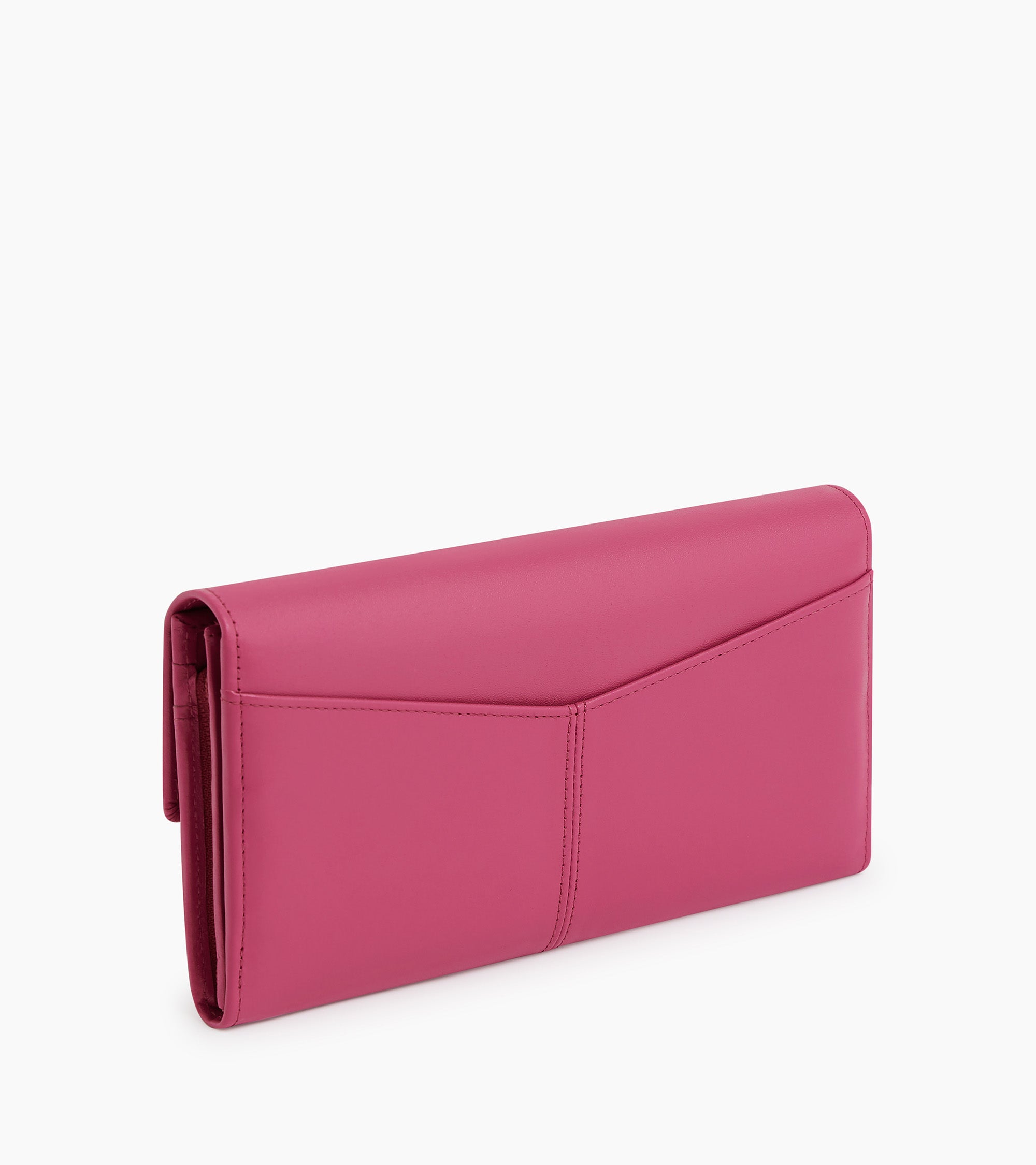 Grand portefeuille Charlotte en cuir lisse