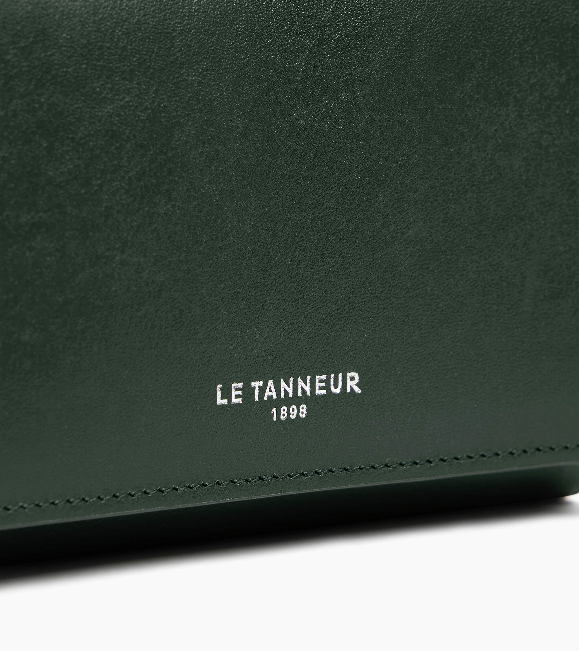 Portefeuille moyen modèle à rabat Louison en cuir lisse