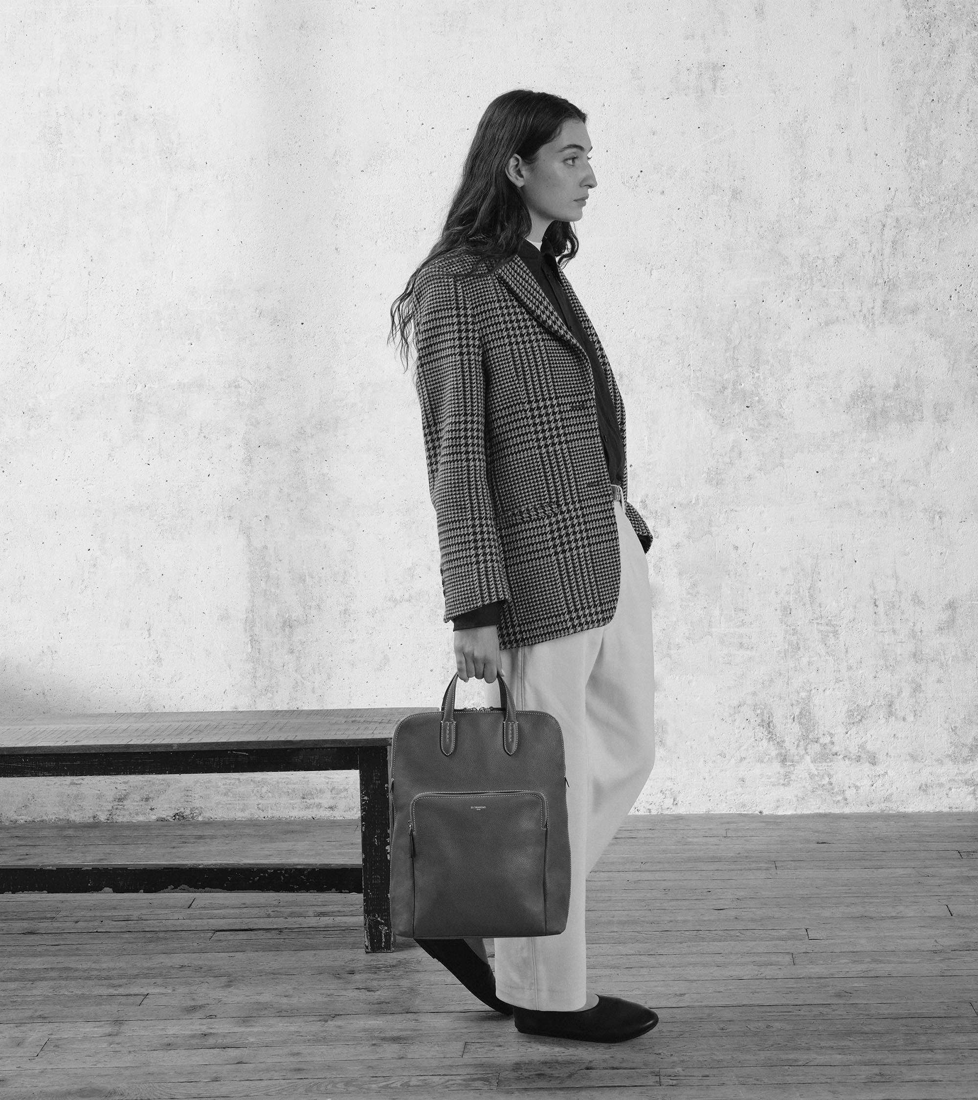 Business Rucksack Sophie aus genarbtem Leder