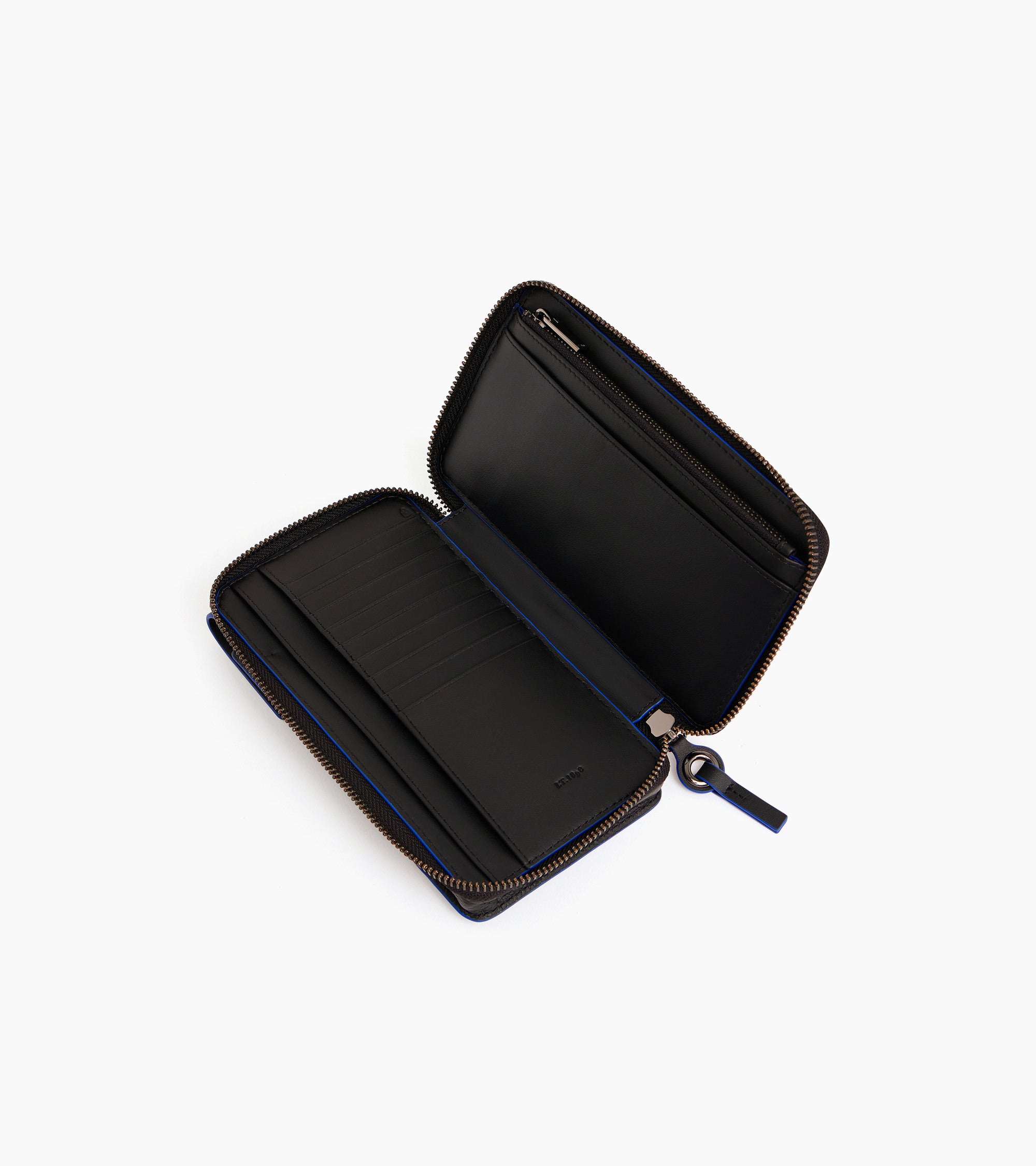 Funda para teléfono de cuello con cremallera Alexis en piel texturizada